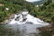 Waterfall Hellesyltfossen in Norway