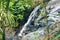 Waterfall hidden in the tropical jungle in Malaysia