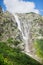 Waterfall high in Caucasus mountains