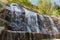 Waterfall on the hillside Sabooy in Shiraz. Iran