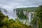 Waterfall of Itaimbezinho Canyon with fog at Aparados da Serra National Park - Cambara do Sul, Rio Grande do Sul, Brazil