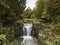 A waterfall in Jesmond Dene, Newcastle upon Tyne, UK