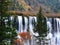 Waterfall in jiuzhaigou valley scenic