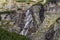 Waterfall jump in Mlynicka Valley. High Tatras. Slovakia