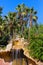 Waterfall in Jungle park at Tenerife Canary
