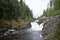 Waterfall `Kivach`, Karelia