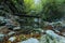 Waterfall Kozjak hidden in cave ,Slovenia