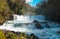 Waterfall of La Leona, in Huilo Huilo Biological Reserve, Los RÃ­os Region, southern Chile