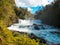 Waterfall of La Leona, in Huilo Huilo Biological Reserve, Los RÃ­os Region, southern Chile