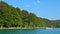 Waterfall and Lake in Plitvice, National Park, beautiful place in Croatia.