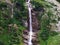 Waterfall Lammerbachfall or Wasserfall LammerbachfÃ¤lle, Lammerbach stream in the Alpine Valley of Maderanertal
