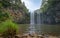 A waterfall with a large plunge pool