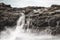 Waterfall And Lava Coastline Long Exposure, La Palma