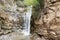 Waterfall in Legvtakhevi at Tbilisi. Georgia