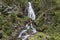 Waterfall in the Lessachtal in Lungau in Austria