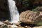 Waterfall in Los Ports mountains