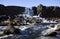 Waterfall into The Mid Atlantic Rift, Pingvellir, Iceland