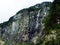 Waterfall Milchbachfall or Wasserfall MilchbachfÃ¤ll, MilchbÃ¤ch stream in the Alpine Valley of Maderanertal