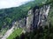 Waterfall Milchbachfall or Wasserfall MilchbachfÃ¤ll, MilchbÃ¤ch stream in the Alpine Valley of Maderanertal