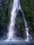 Waterfall Milford Sound, New Zealand