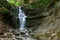 Waterfall Mosornym Potoku seen in Poland