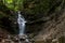 Waterfall Mosornym Potoku seen in Poland