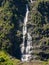 Waterfall on Mountain Cliff, Enchanted Valley Olympic National Park