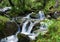 Waterfall, mountain river