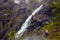 Waterfall in mountain, Trollstigen, Norway