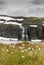 Waterfall in the mountains along the National tourist route Aurl