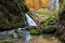 Waterfall in the mountains,Galbena canyon