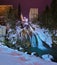 Waterfall in Mountains ski resort Bad Gastein Austria