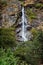 Waterfall on mountainside