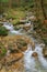 Waterfall at Nakasendo walking trail from Magome to Tsumago,