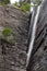 A waterfall in narrow crevice, Southern Norway