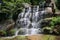 Waterfall in the national dendrological park