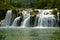 Waterfall in national park Krka - Croatia.