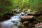 Waterfall in the national park Sumava, Czech Republic