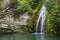 Waterfall in natural cave. Bath of Aphrodite. Cyprus