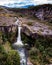 Waterfall near the Cotopaxi volcano in the andes