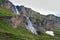 Waterfall near Grossglockner Hochalpen Strase in Hohe Tauern