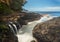 Waterfall near Queens Bath in Princeville Kauai