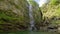 Waterfall near town Sonogno. Freezing cold waterfall. The Froda Waterfall  Verzasca Valley  Canton Ticino