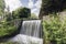 Waterfall in Newstead Abbey, Nottingham, England, UK