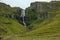 Waterfall at Olafsvik on Snaefellsnes Peninsula,Iceland,Europe