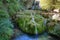 Waterfall in Orbaneja del Castillo, Spain