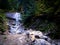 Waterfall in the Pacific Rim Rainforest