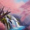 Waterfall painting