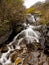 Waterfall on pathway