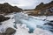 Waterfall in pingvellir valley